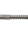 Heavy-Duty SDS Connector Screws 1/4 In X 3-1/2 In With Type-17 Point No Pre-Drilling Needed Smooth Driving Wood-Safe DB Coating Pack Of 125 For Fast On-The-Job Deck And Framing Install, showing single screw with hex head and pointed tip