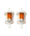 Pack Of 2 Universal Forty Micron Inline Fuel Filter One Quarter Inch For Briggs And Stratton Kawasaki Kohler Husqvarna