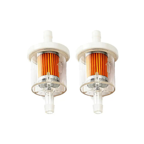 Pack Of 2 Universal Forty Micron Inline Fuel Filter One Quarter Inch For Briggs And Stratton Kawasaki Kohler Husqvarna