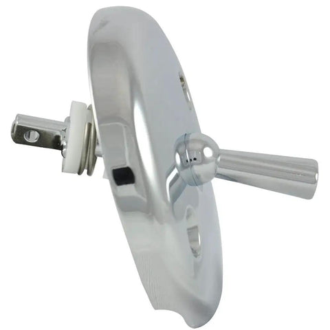 Chrome Bathtub Overflow Plate With Trip Lever Replacement for 2 Inch Tub Drain Easy Install No Fuss Durable Hardware 1 Pack 80991