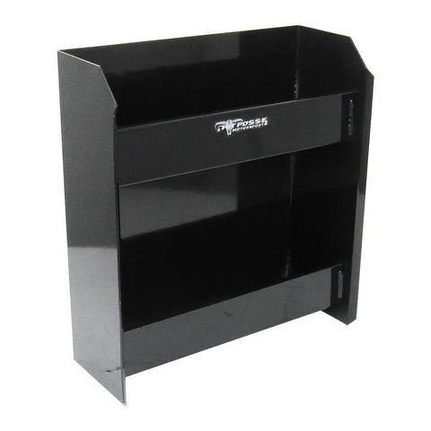 Black Junior Oil Cabinet Organizer for Garage and Trailer, Enclosed Aluminum Cabinet That Holds 12 Quarts, Compact Space Saver