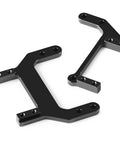 One Tenth RC F10 CNC Aluminum Portal Axle Servo Mount Low Center Of Gravity For One Tenth RC Crawlers Upgrades Fits VS4 10 Vanquish Phoenix F10 Portal Axle LCG Chassis, black anodized, side view