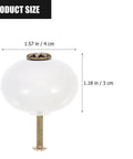 Two Pack Single Hole Dresser Handles For Cabinets And Drawers White Antique Round Door Knobs Product Size 4x4x3 cm