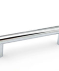 Chrome Cabinet Handle 4 1/4 Inch Center To Center Bar Pull for kitchen, bathroom, drawer, modern steel, RoHS certified