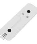 White Video Doorbell Back Plate Replacement, lightweight durable plastic for easy install, compatible with most models, front view