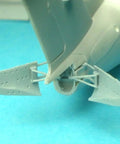 1/144 Fokker F-100 Landing Flaps And Tail Airbrake Resin Upgrade For Revell Aircraft Kit close-up on tail airbrake detail