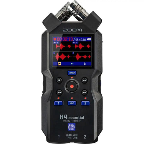 Four Track Portable Recorder With 32 Bit Float Audio, Stereo XY Mics, Two XLR TRS Combo Inputs, USB Interface For Musicians And Podcasters