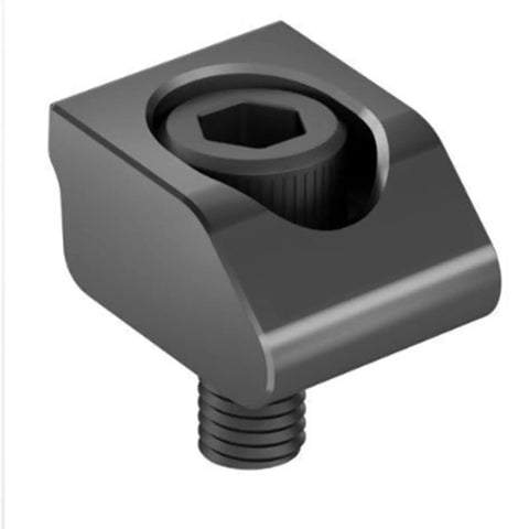 Heavy Duty Multi Station Visе For CNC Machining Featuring Solid Mini Clamp With Strong Grip And Tight Parallelism For Precision Heavy Cutting Jobs In Any Workshop Setting, showing a black hex bolt with threaded base.