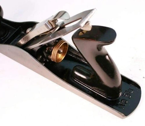 Close-up of Professional Grade Bailey Four Plane Cutting Hardwood Butter Smooth With Precision Cast Iron Body.