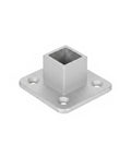 Chrome Plated Steel Square Tubing Connector Slip Fit Joint for Easy No Weld Shelving and Rack Building Creates Rigid Corner Joints
