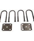 Beefed Up Heavy Duty Trailer U Bolt Kit For Three Inch Inside Width And Seven And A Quarter Inch Inside Length With Nine Sixteenth Inch Fine Thread For Five Point Two K To Seven K Axles And Aftermarket Suspension Hardware, U-bolts and tie plates