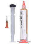 10cc Solder Flux Paste RMA-UV-559 syringe with needle, ideal for sensors, wires, tubes, BGA chips, high insulation resistance