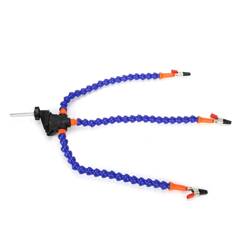 Flexible Helping Hand Soldering Tool Set With Adjustable Arms And Aluminum Base For Stable PCB Assembly Jewelry Making And DIY Crafts
