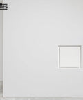 Seamless Flush Access Panel Cover Solid Steel 12 By 12 Inch White Paintable Wall Concealment Door flush-mounted in drywall.