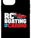 12 Mini RC Boating Is My Cardio Case For Phone 12 Mini Dual Layer Protective Case With Scratch Resistant Polycarbonate Shell