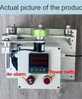 Hassle-Free Digital Measuring Wheel with Solid 6-Digit Counter for wire rope tracking shown with display, alarm, and power switch.