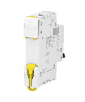 Heavy Duty One Pole Miniature Circuit Breaker Featuring 40A C Curve Protection for electrical panel upgrades in white finish.