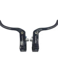 Top view of Additional Road Bike Brake Lever Set For 22.2mm Clamp Handlebar Aluminum Alloy Top Mount Ergonomic Design in black.