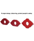 Heavy Duty Aluminum Alloy Radius Jig Router Templates 3 Piece Pack with T10 T15 T20 T25 T30 T35 Guides, red deburring tools.