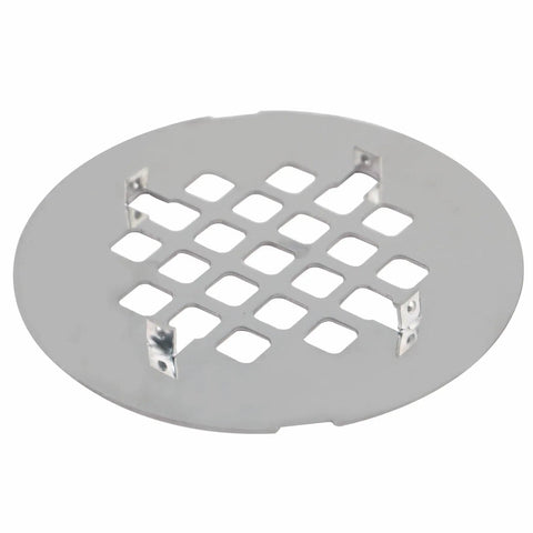 Heavy Duty Brushed Nickel Shower Drain Cover Round 4 1 4 Inch Snap In Stainless Steel Floor Strainer No Sweat Install Rust Resistant Solid Grip For Everyday Bathroom Floors