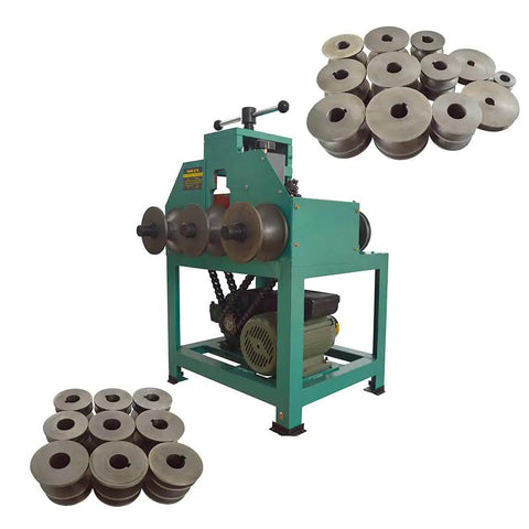 No Sweat One Hundred Ten Volt Electric Tube Bender handles round and square pipe shapes with hardened steel jigs for quick metal fabrication.