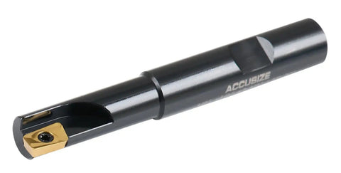 Half Inch 90 Degree Square Shoulder End Mill With Indexable Carbide Insert System And Ten APKT11T308 Inserts, Half Inch Shank, Tool