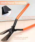 11 Inch Hand Seamers Sheet Metal Pliers With PVC Handle And Straight Jaws For Easy Bending And Flattening Of Aluminum Or Steel