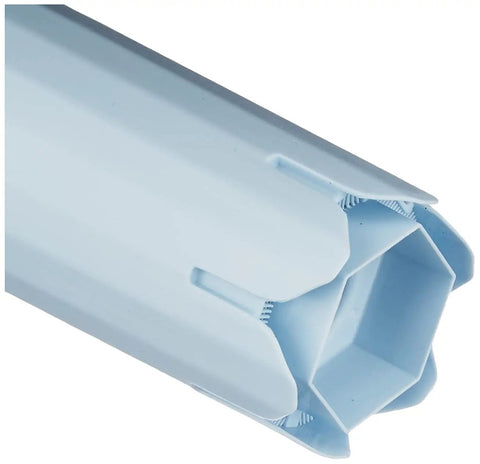 Close-up of Claris Water Filter Pack Of 3 Blue For Coffee Machines Keeps Pipes Clear And Prevents Scale, hexagonal filter end