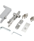 Heavy Duty Self Closing Door Pivot Hinges For Wood Doors With Hidden Pivot System Built To Last 360 Degree Shaft Stainless Steel Durable Hinge For Commercial And Home Use Color Silver