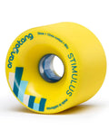 Stimulus 70mm 86A Freeride Longboard Wheels Yellow Set of 4 Built for Sick Freestyle Tricks Dancing and Cruising on Any Terrain
