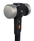 IsoCore Shock Reducing 8 Pound Double Flat Face Sledge Hammer 36 Inch Beast Demolition Tool, riveted head close-up view.