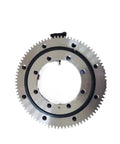 Heavy Duty External Gear Rotary Bearing For Hanging Turntables built tough, stainless steel, round gear with smooth low friction design.