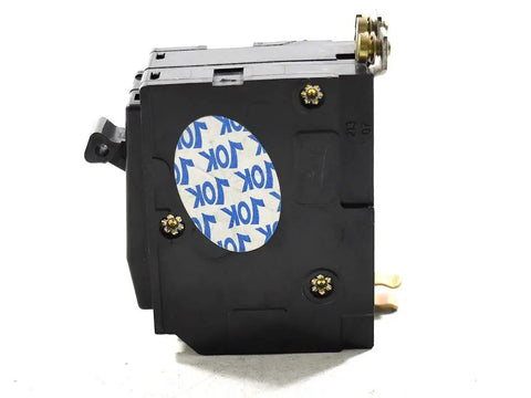 Side view of 2 Pole Bolt On Circuit Breaker 20 Amp 120 240 VAC And 48 VDC QOB220 Style UL CSA Approved for panelboards.