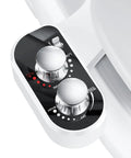 Control panel of Hot And Cold Bidet Attachment For Toilet Ultra Slim Design With Warm Water Non Electric Adjustable Pressure