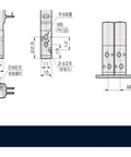 Technical drawing of Direct Acting Three-Way Valve For Fluid Control, Industrial Workhorse, Three-Port 3P/3PA Series B119-00-3.