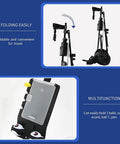 Hella Sturdy Two Wheel Golf Push Pull Cart With Slick Aluminum Frame and Smooth Ball Bearings for easy folding and storage.