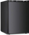 Chill Out With This Sick Compact Upright Freezer Featuring A Practical 2.1 Cu Ft Layout visible from side angle in sleek black design.