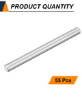55 Pcs M3 Dowel Pins 3mm By 35mm 304 Stainless Steel Cylindrical Shelf Support Pegs For Metal Devices Wood Furniture DIY Installation