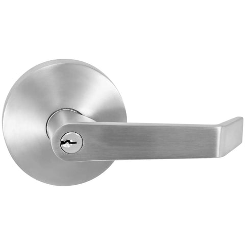 Job Site Ready 304 Stainless Steel Push Bar Panic Exit Device With Exterior Lever Handle UL10C Ansi Grade 1 Certified commercial door hardware lever handle.