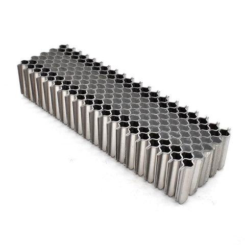 Corrugated W Fastener Staples 1 Inch Crown Five Eighths Inch Long 25 Gauge 1000 Pack stack on white background