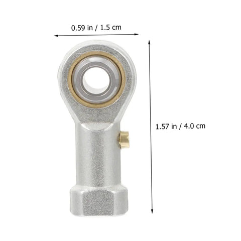 Four Shop Tested PHS6 Rod End Bearings Featuring Sharp Female Thread And Bulletproof Fish Eye Ball Joints, 1.57 in size, steel core.