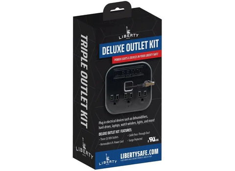 Box of Interior Safe Power Outlet Kit With USB And Ethernet For Dehumidifiers And Lights Powering Your Inside Safe Accessories