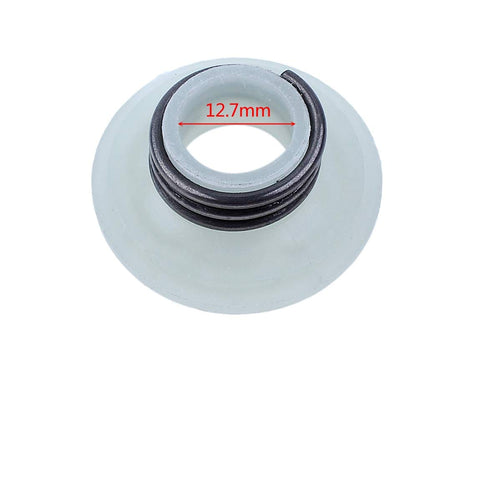 Top view of 12.7mm oil pump piston plunger part from Oil Pump Piston Plunger Shaft Lever Worm Gear Kit For Chainsaws