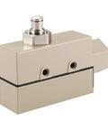 Sealed TZ-6001 Limit Switch with plunger actuator, 15A 250VAC capacity, IP65 waterproof with oil-proof aluminum shell for industrial use.