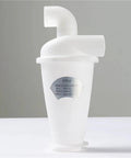Turbocharged Cyclone Dust Separator For Vacuum Cleaners And Workshop Dust Collection Heavy Duty Pro Grade DIY Woodworking Filter Protector in white.