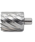 Side view of Oscarbide 2-1/8 in annular cutter with 3/4 in Weldon shank for magnetic drill press