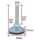 4 Adjustable Leveling Feet For Heavy Duty Machinery M16 Swivel Levelers With Galvanized Finish Built Tough And Stable For Home Office Workshop Restaurant And Industrial Equipment Easy To Install Durable Corrosion Resistant, M16, 80mm base