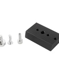 Dovetail Mounting Plate For Telescopes Universal Metal Premium Accessories Easy Install Narrow Rail Plate with screws, black and silver