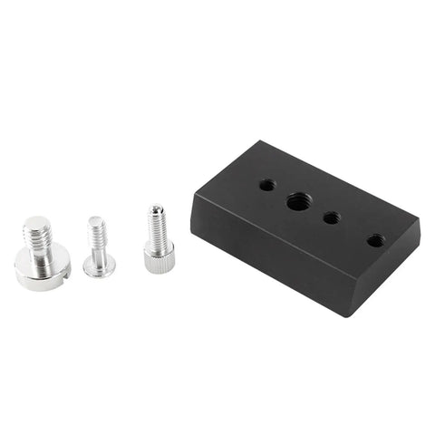 Metal dovetail mount plate and screws for telescope, easy install, narrow rail 65x43x15mm for secure attachment to equatorial mounts.