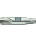 Side view end mill, 7/16 in dia, HSS, 2-flute, double-ended center-cut, 13/16 in flute length